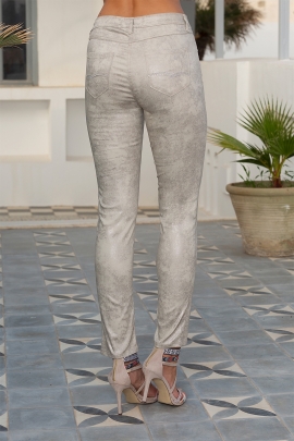 Pantalon sable irisé taille haute mode femme chic Diego