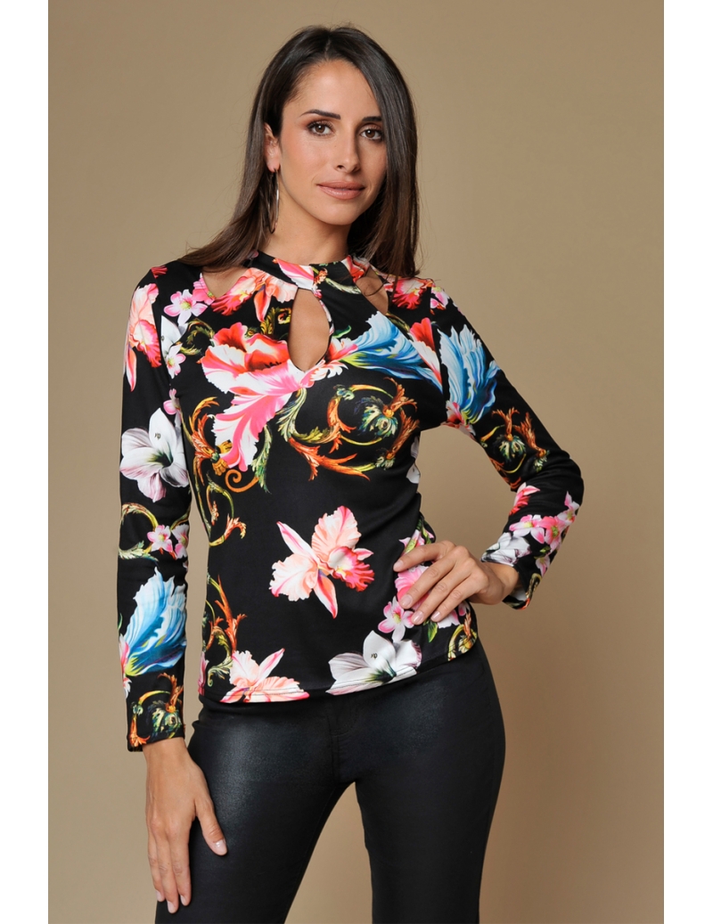 t shirt femme fleuri