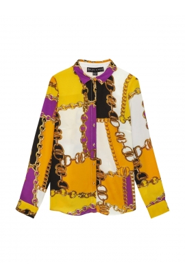 CHEMISE FEMME CHIC IMPRIME FOULARD MODE HIVER GIORGIA