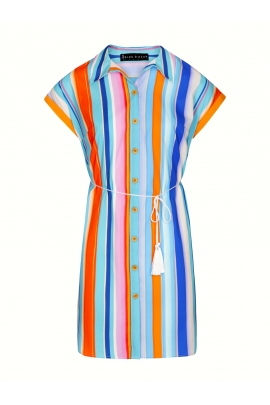 Robe blouse rayures verticales multicouleurs Calgary 
