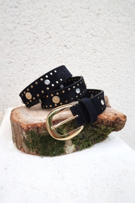 CEINTURE DARLING CUIR NOIR