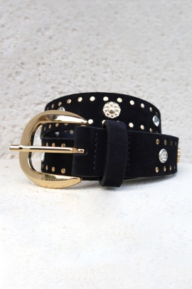 CEINTURE DARLING CUIR NOIR