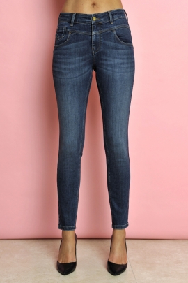 JEANS FEMME TAILLE HAUTE EFFET GALBANT BLEU DELAVE CLARKSON BLEU D'AZUR