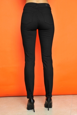 JEANS FEMME STRETCH NOIR STRASS NIGHT BLEU D'AZUR