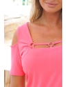 T-SHIRT PRATO ROSE MENTON