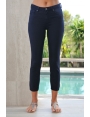 JEANS 7/8 BLEU NUIT COTON STRETCH TAILLE HAUTE DAHLIA