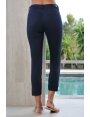 JEANS 7/8 BLEU NUIT COTON STRETCH TAILLE HAUTE DAHLIA