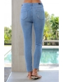 JEANS DÉLAVÉ BLEU CIEL TAILLE HAUTE CASUAL CONFORT MARSHALL