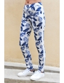 PANTALON SLIM SPORT-CHIC IMPRIMÉ TROPICAL FLORIDE