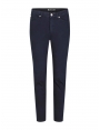 JEANS 7/8 BLEU NUIT COTON STRETCH TAILLE HAUTE DAHLIA