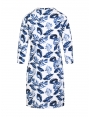 ROBE DROITE MILANO LEGER IMPRIME TROPICAL BLEU PANAMA