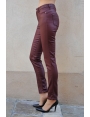 Pantalon bordeaux enduit femme Fergus BLEU D'AZUR