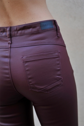 Pantalon bordeaux enduit femme Fergus BLEU D'AZUR