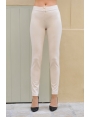 Pantalon femme BLEU D'AZUR milano extensible beige vanille