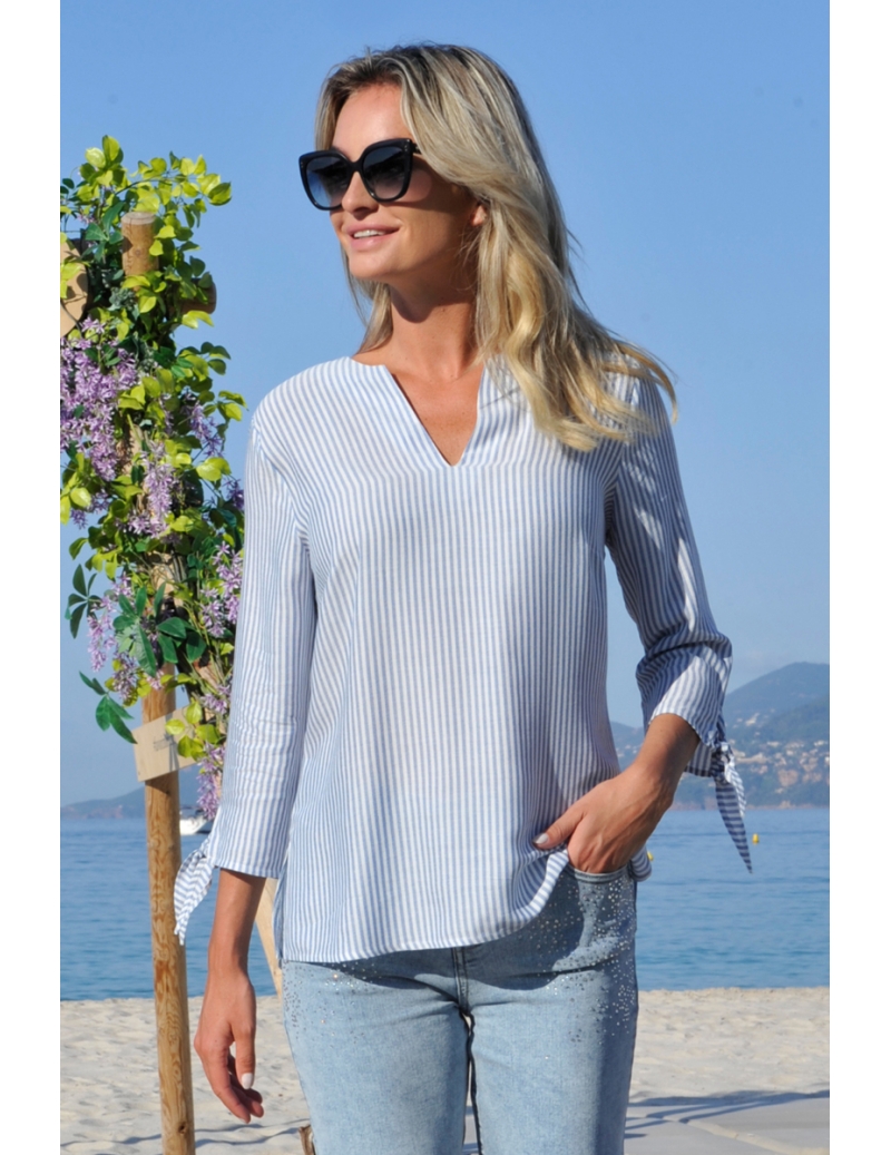 Pull femme col V Ella