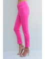 JEANS 7/8 RUSSELL FUCHSIA CHIC FLASH ÉTÉ CANNES BLEU D'AZUR