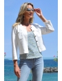 TOP DÉBARDEUR ÉTÉ FEMME MAILLE CHIC BLEU VERT ARGENT ELSA BLEU D'AZUR