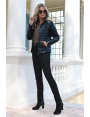 Doudoune chic zippée manches longues pour femme Emmeline BLEU D'AZUR