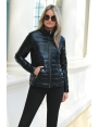 Doudoune chic zippée manches longues pour femme Emmeline BLEU D'AZUR