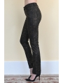 Pantalon femme hiver confort imprimé marron bronze Johanne BLEU D'AZUR