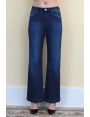 Jeans bleu femme ultra-confort clous dorés poches Killi BLEU D'AZUR