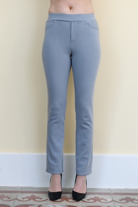 Pantalon jeans hiver pour femme stretch, ceinture élastique Neiva BLEU D'AZUR