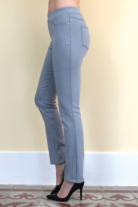 Pantalon jeans hiver pour femme stretch, ceinture élastique Neiva BLEU D'AZUR