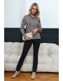 Pantalon jean noir femme hiver coton stretch confortable Neiva BLEU D'AZUR
