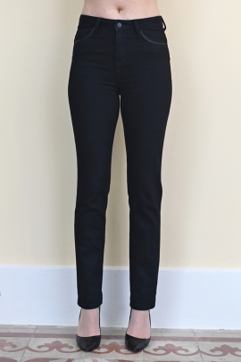 Jeans noir pour femme coton stretch confortable Noah BLEU D'AZUR