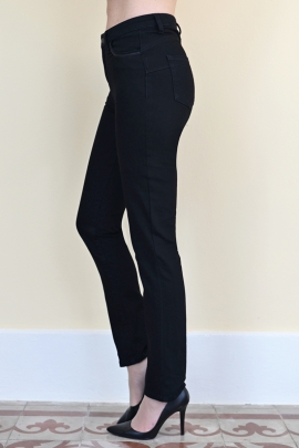 Jeans noir pour femme coton stretch confortable Noah BLEU D'AZUR