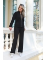 Gilet sport noir femme hiver milano détails argentés Patagonie BLEU D'AZUR